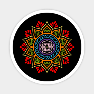 Floral mandala Magnet